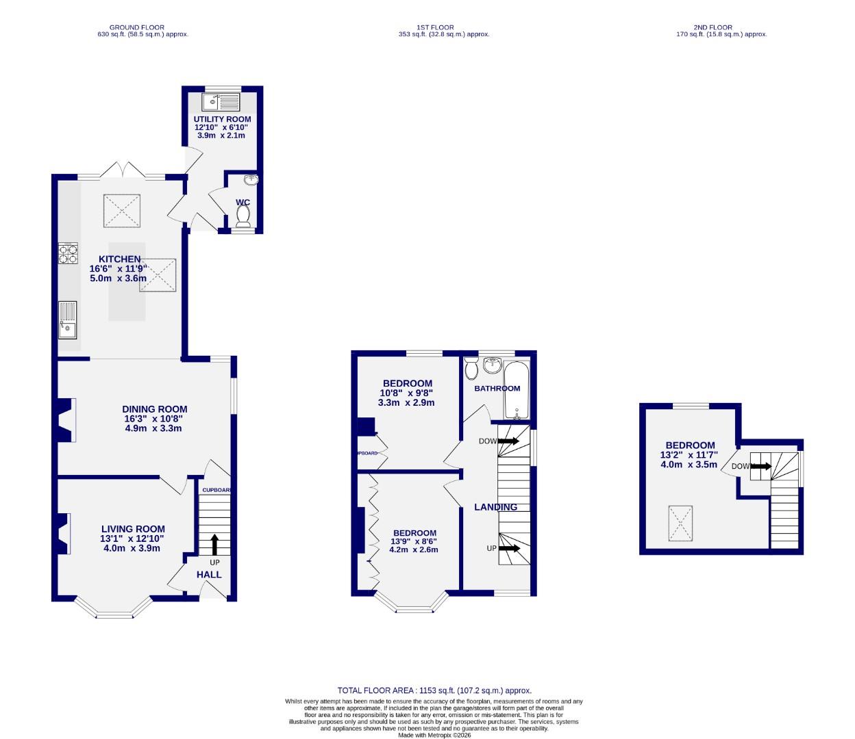 Floorplans For Plantation Drive, off Boroughbridge Road, York