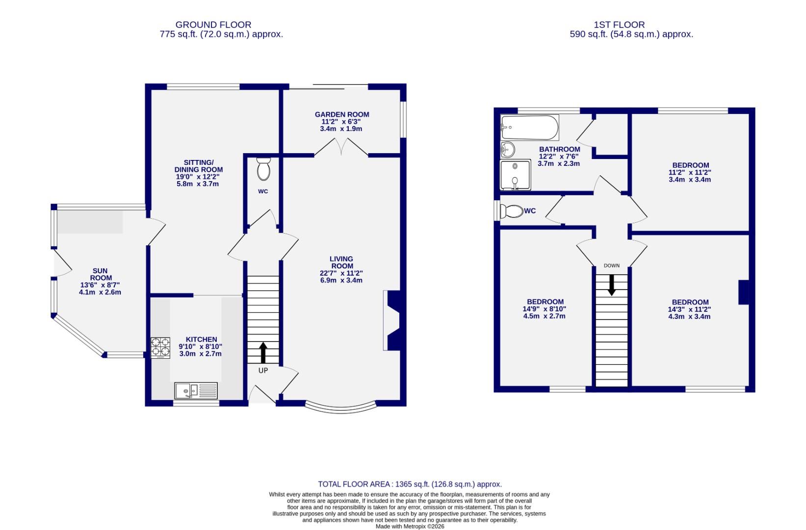 Floorplans For Murton Garth, Murton, York
