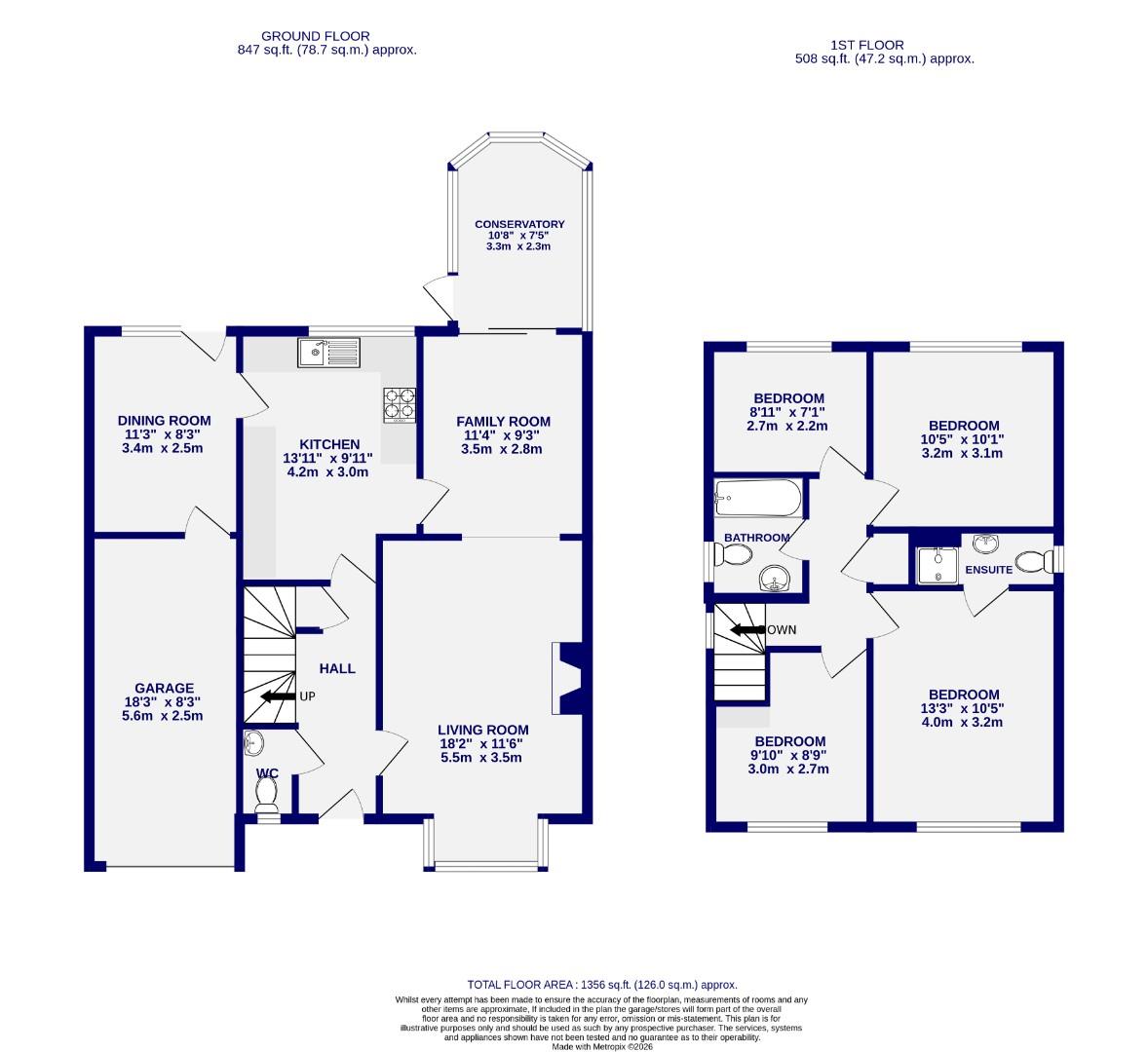 Floorplans For Newlands Road, Bishopthorpe, York