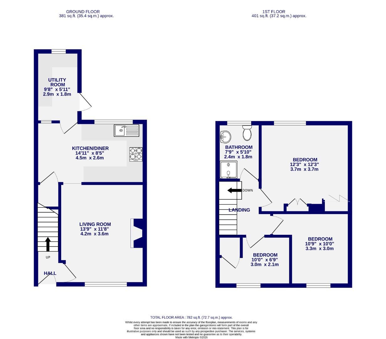 Floorplans For Chapelfields Road, York