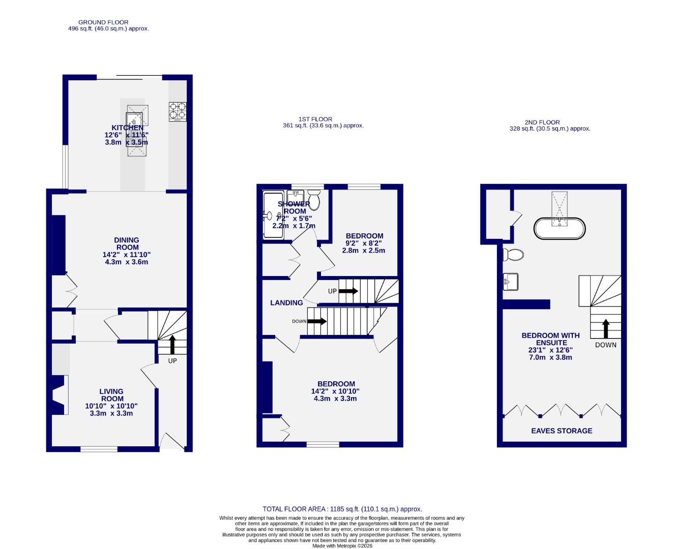 Floorplans For Ambrose Street, York