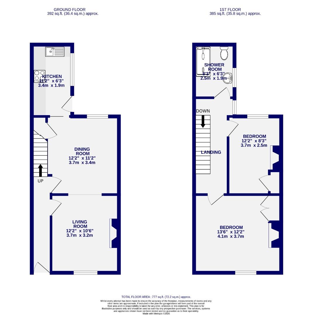 Floorplans For Filey Terrace, York