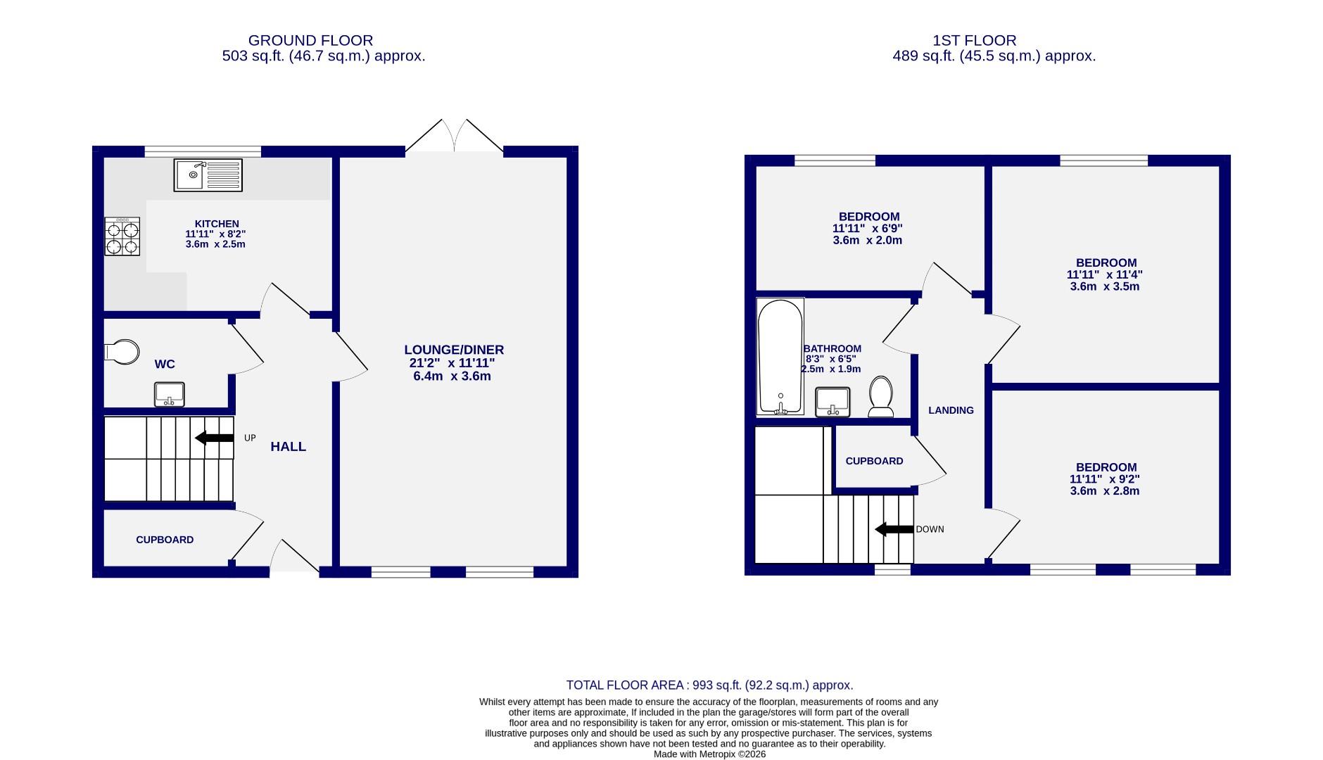 Floorplans For St. Aelreds Mews, York