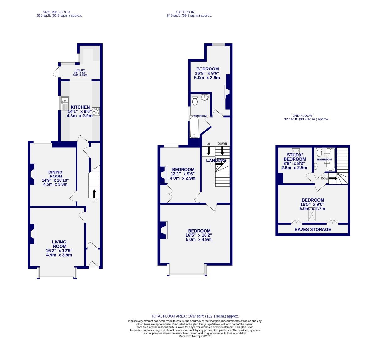 Floorplans For Scarcroft Hill, York