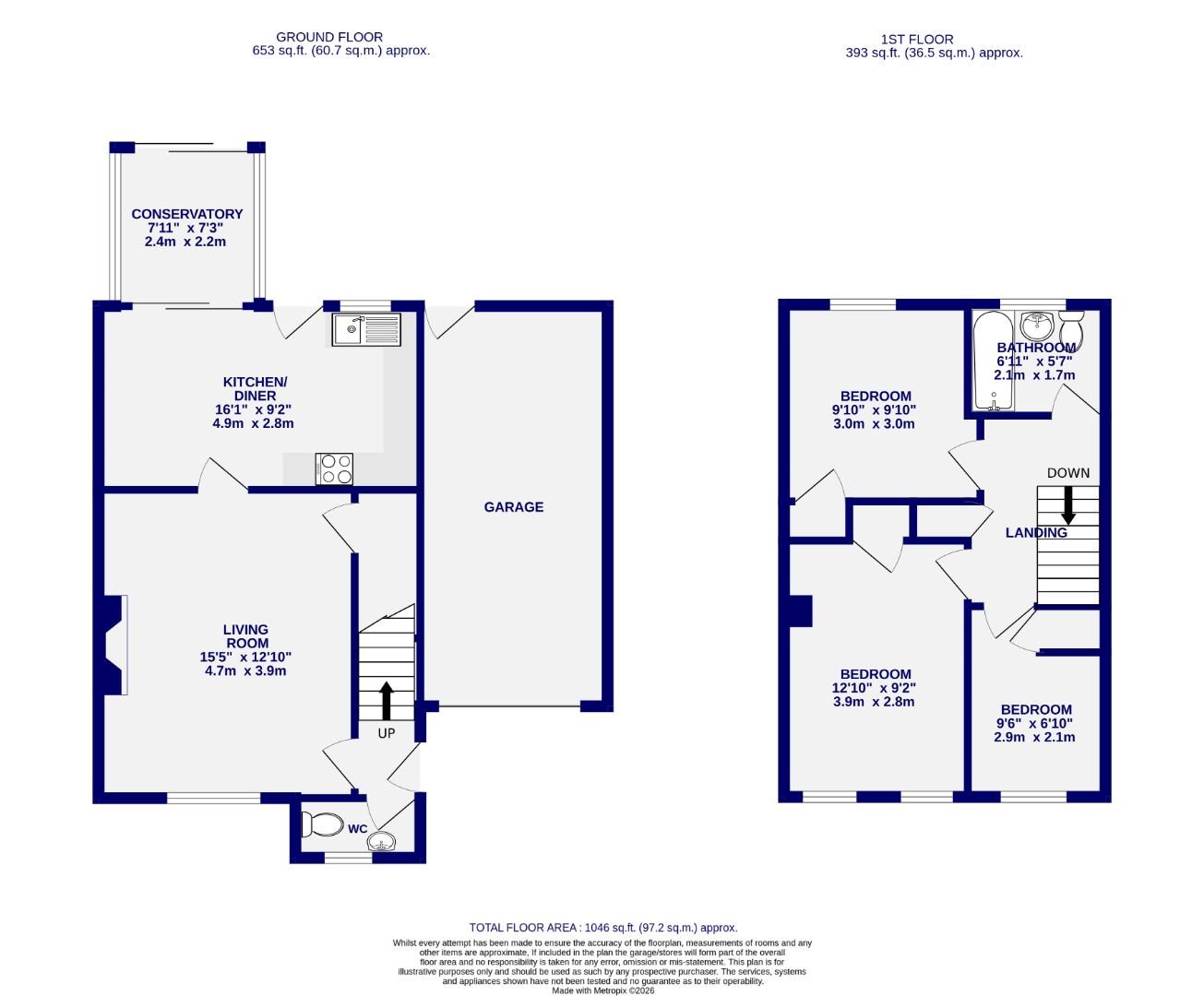 Floorplans For Main Street, Deighton, York