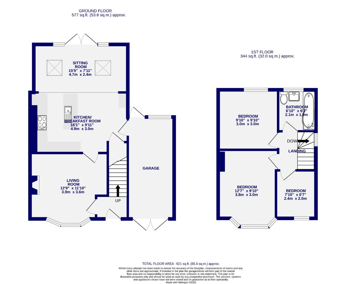 Floorplans For Melwood Grove, Acomb, York