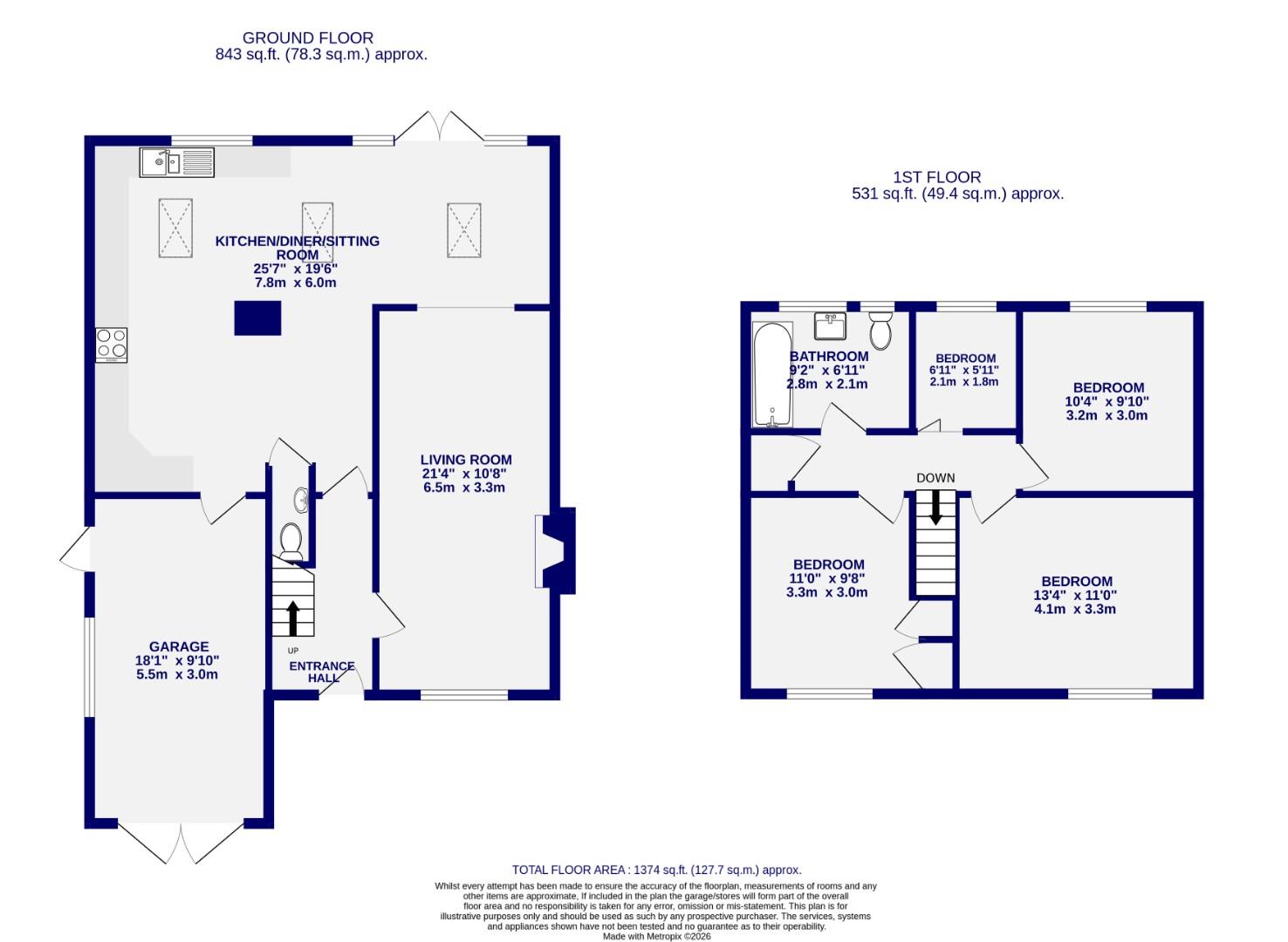 Floorplans For Yew Tree Close, Rufforth, York