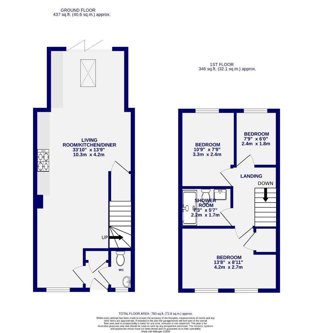 Floorplans For Old School Walk, Beckfield Lane, York