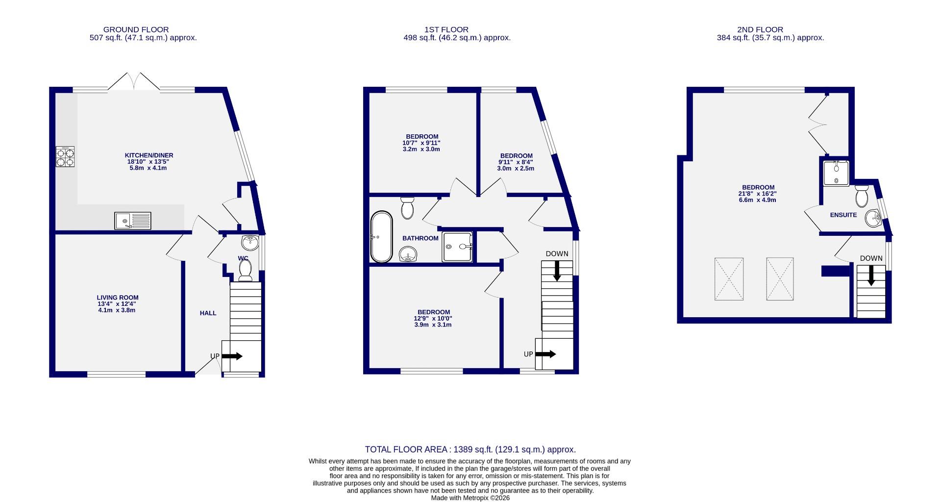 Floorplans For Sawyers Crescent, Copmanthorpe, York