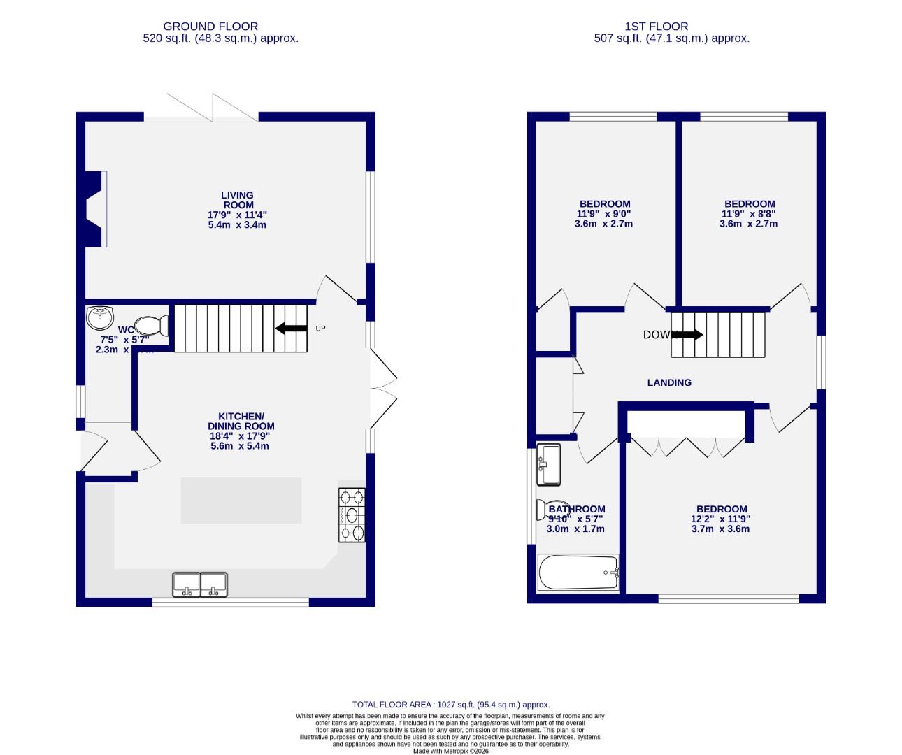 Floorplans For Mount Park, Riccall, York