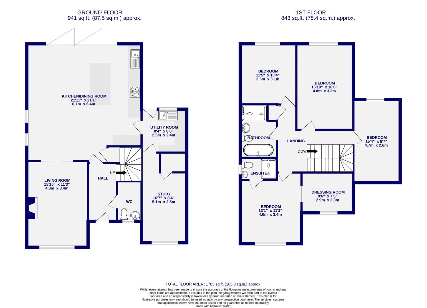 Floorplans For Towthorpe Road, Haxby, York