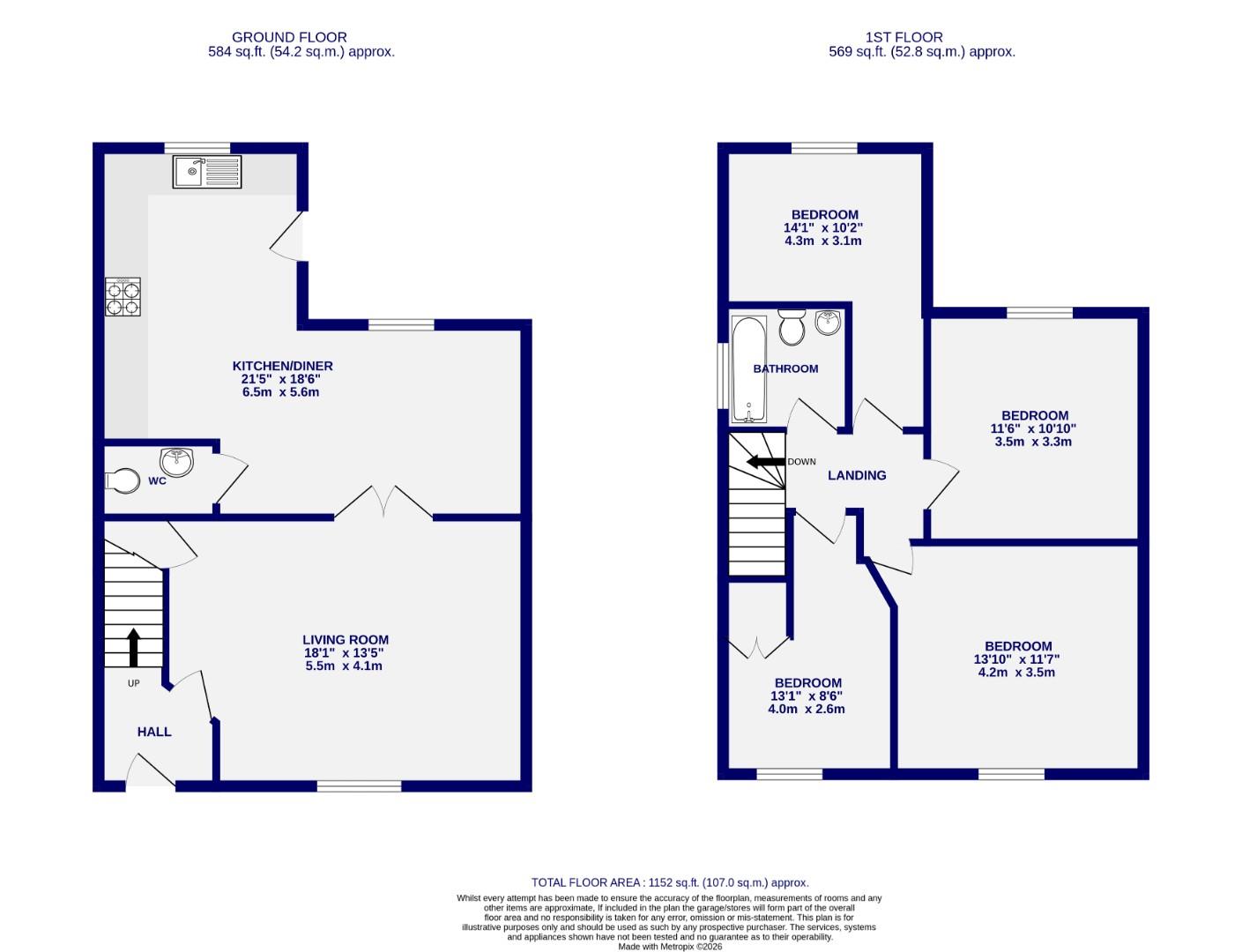 Floorplans For Jubilee Court, Elvington, York