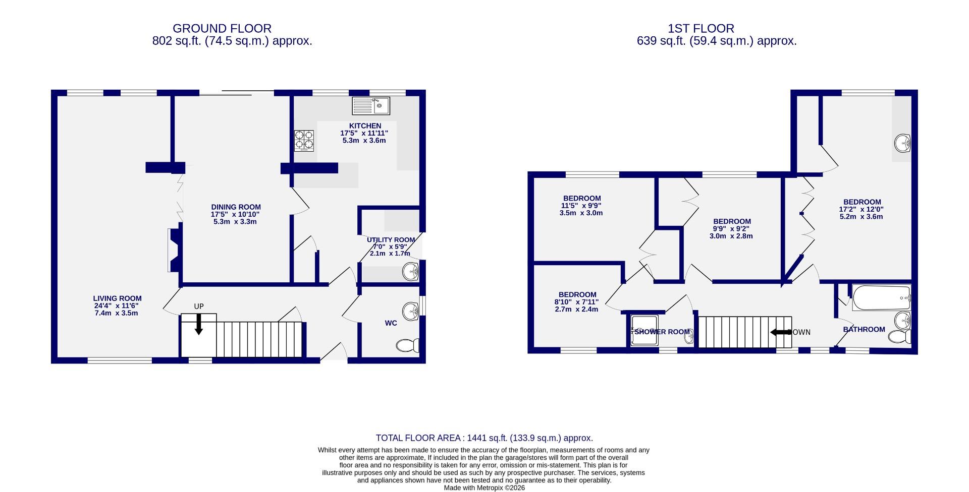 Floorplans For Hall Park, Heslington, York