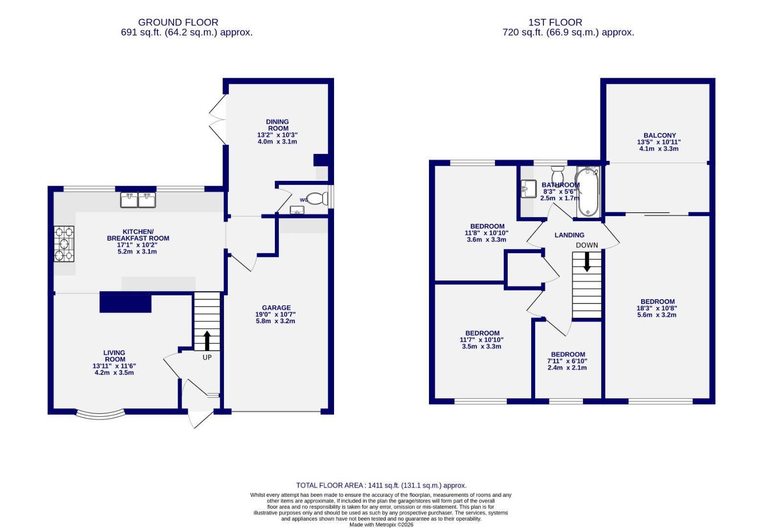Floorplans For Moorfield Drive, Wilberfoss, York
