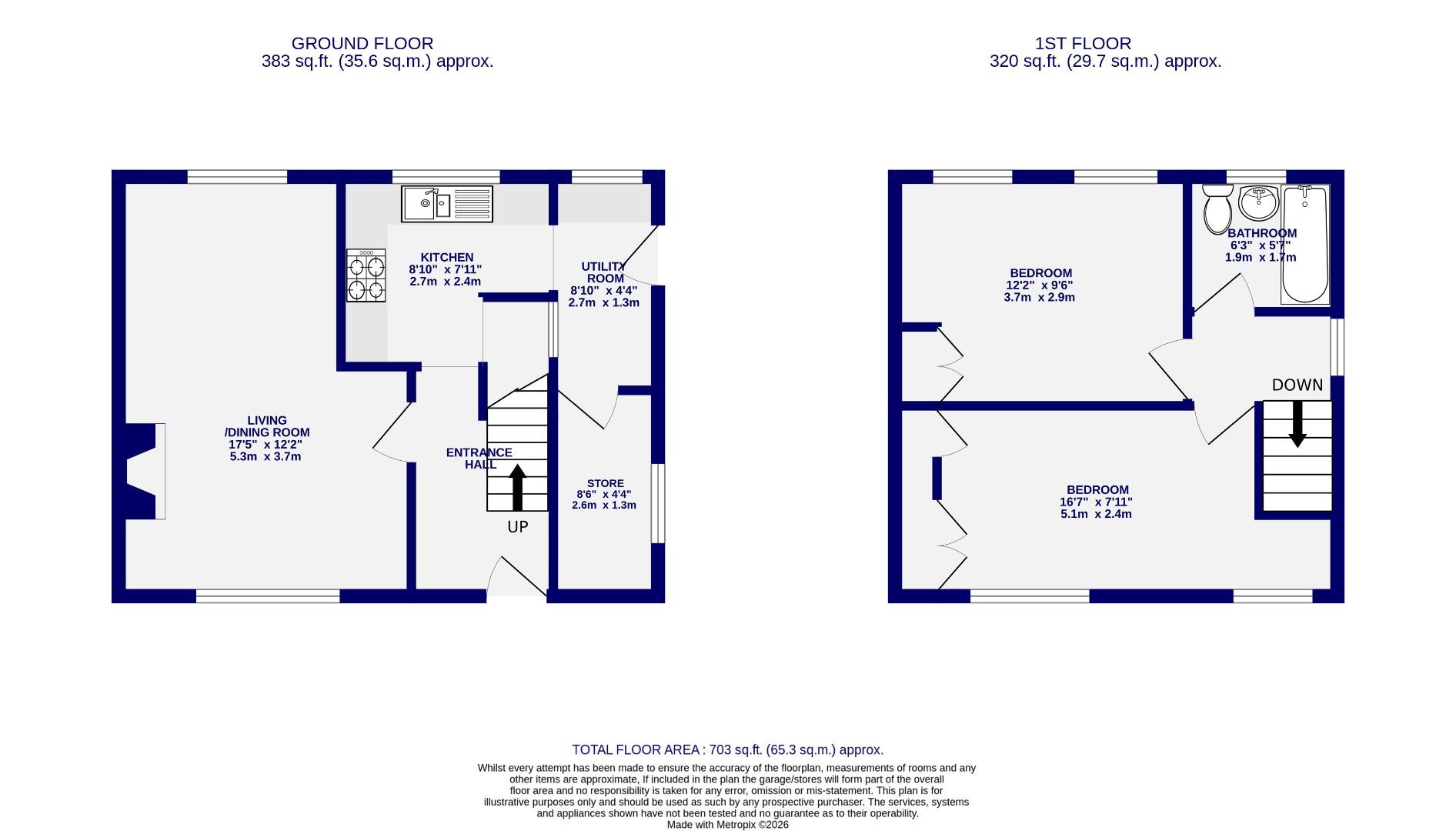 Floorplans For Chapelfields Road, York