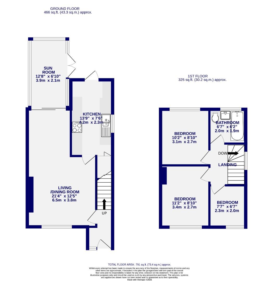 Floorplans For Springfield Close, York