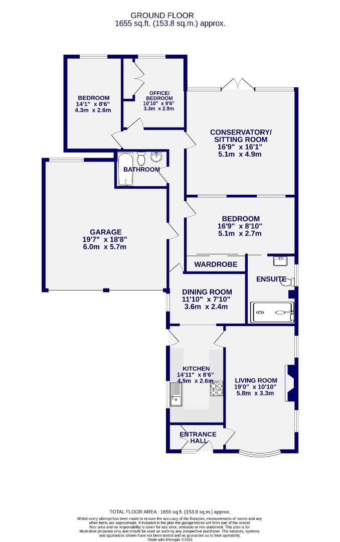 Floorplans For Southfield Close, Rufforth, York