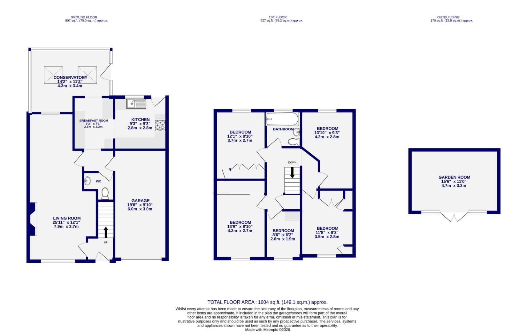 Floorplans For Corncroft, Strensall, York