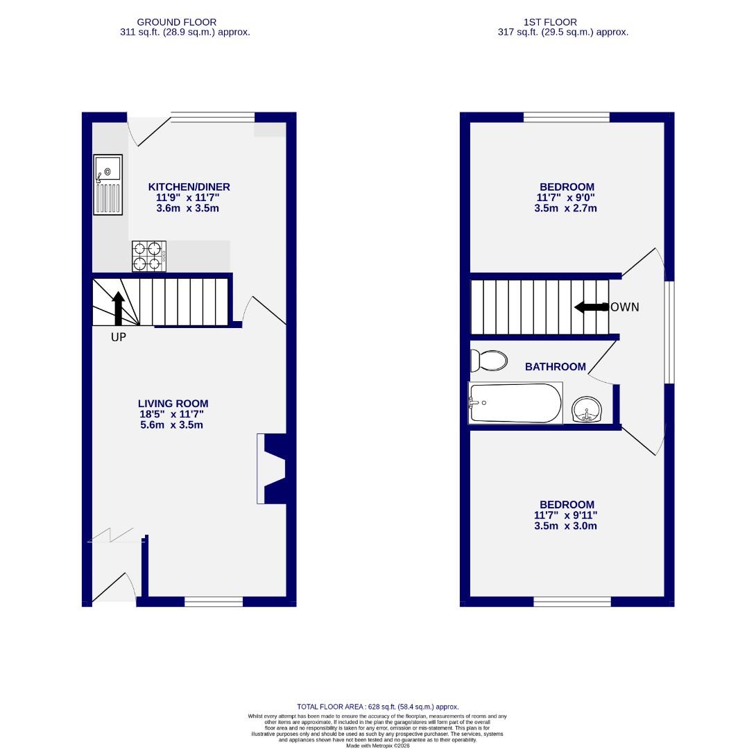 Floorplans For Sycamore Close, Skelton, York