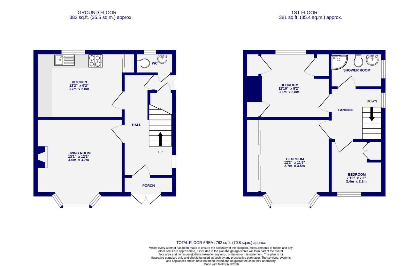 Floorplans For St. Lukes Grove, York