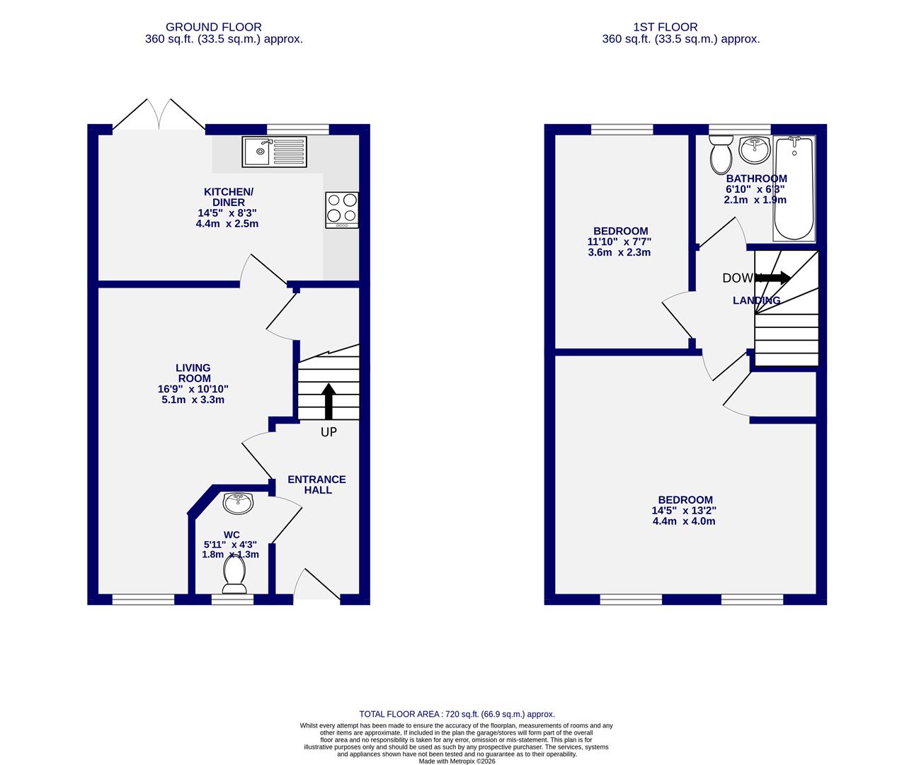 Floorplans For Cowdale Close, Germany Beck, Fulford, York, YO19 4AS