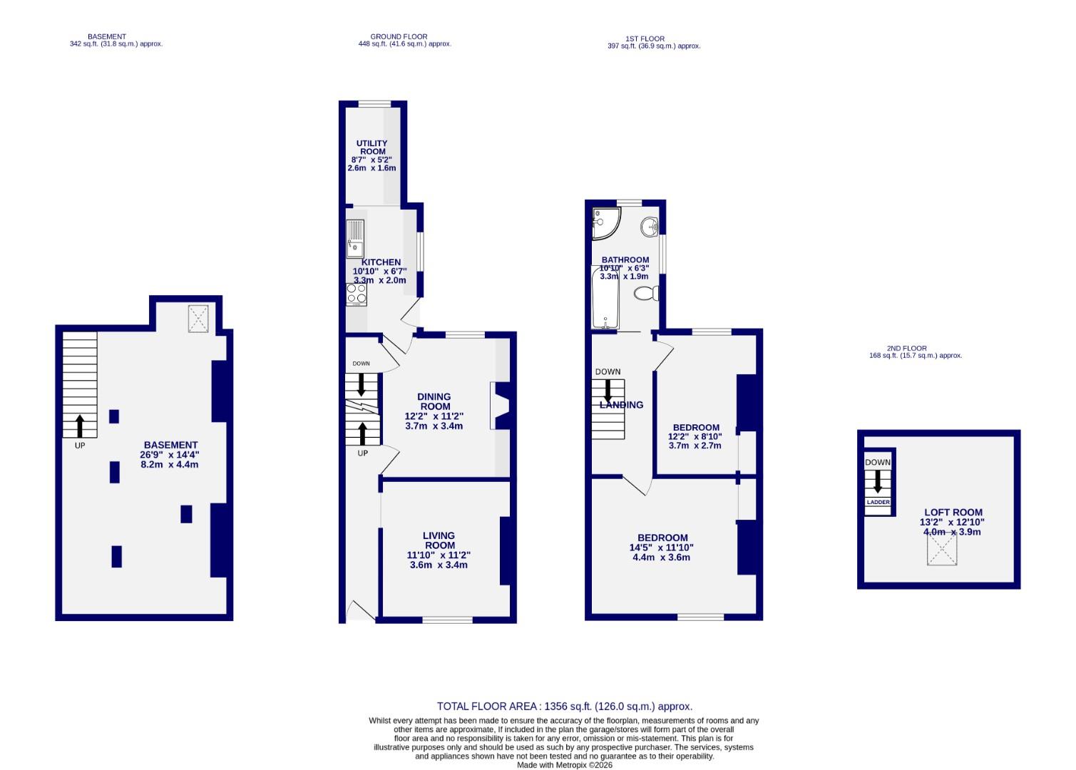 Floorplans For Ambrose Street, York