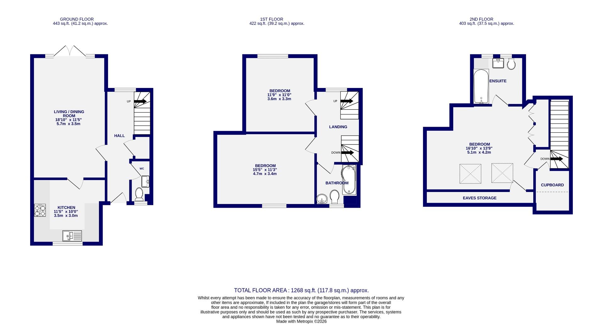 Floorplans For Beech Avenue, Bishopthorpe, York