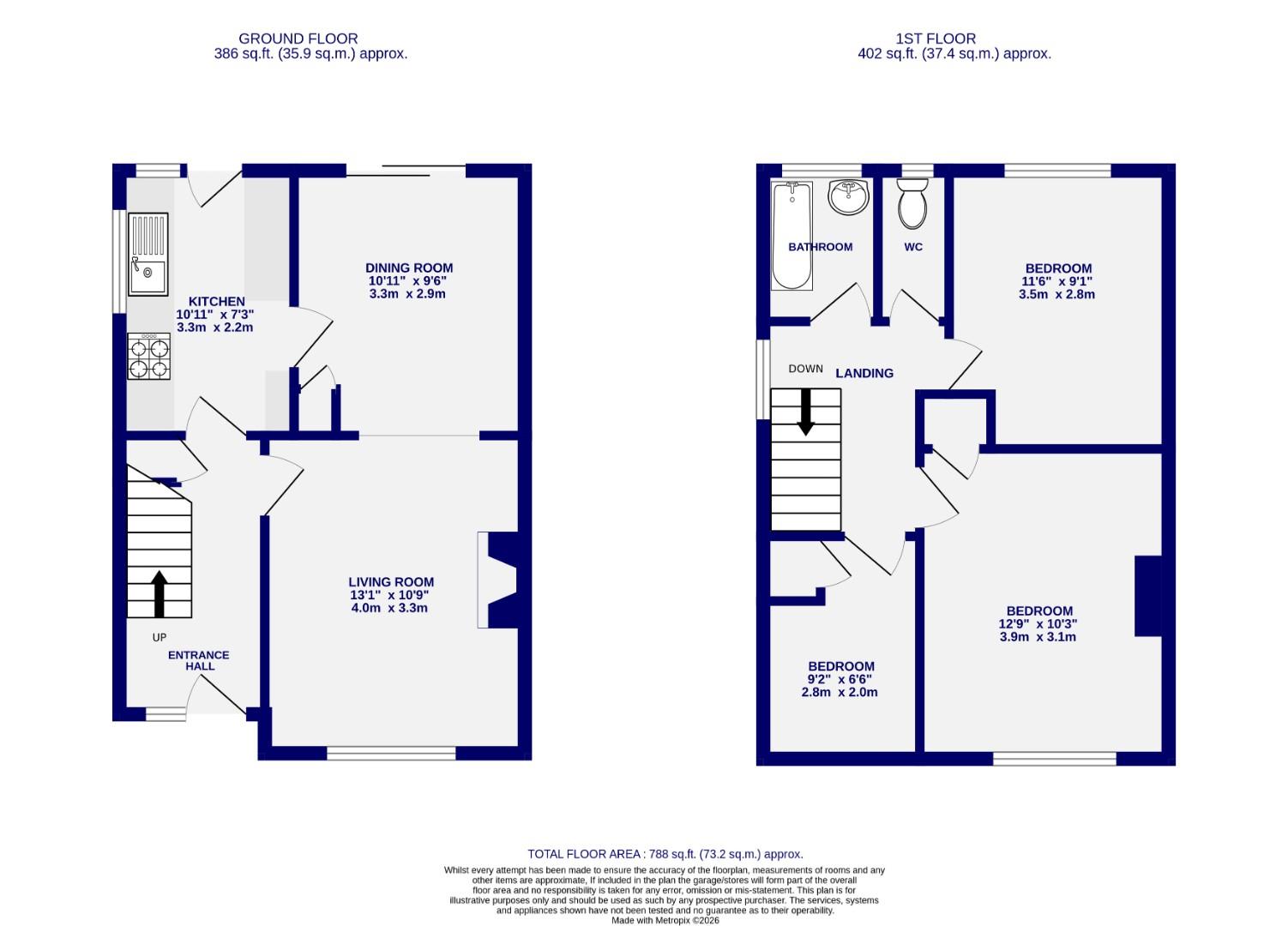 Floorplans For Lowfield Drive, Haxby, York