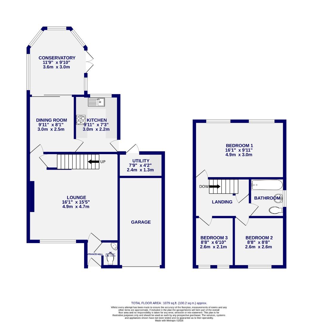 Floorplans For Ebsay Drive,  Clifton Moor, York