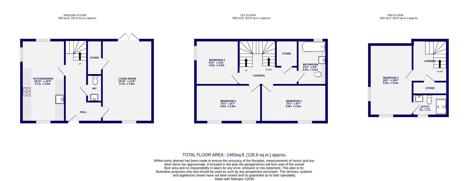 Floorplans For Cocoa Gardens, Wigginton Road, York