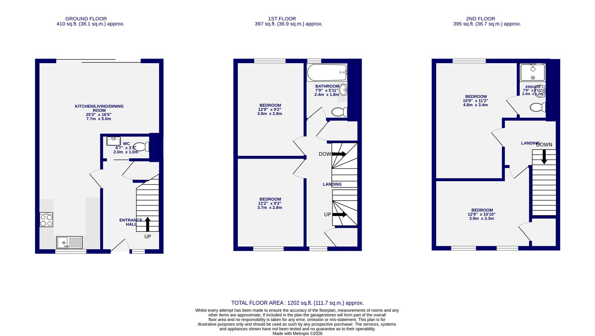 Floorplans For 4 Dennings Mews, Wigginton Road, York