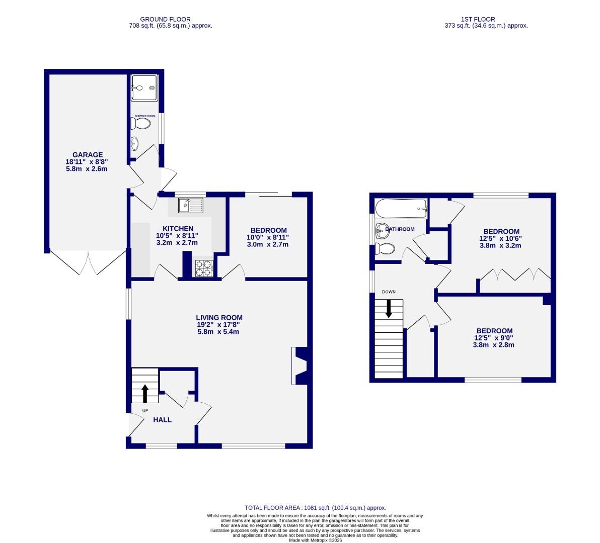 Floorplans For Bramley Garth, Apple Tree Village, York