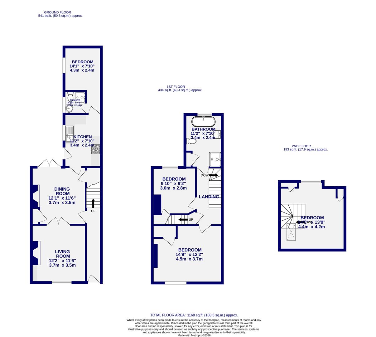 Floorplans For Compton Street, York, YO30 6LE