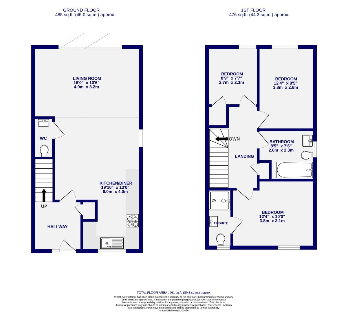 Floorplans For Rosemary Road, York