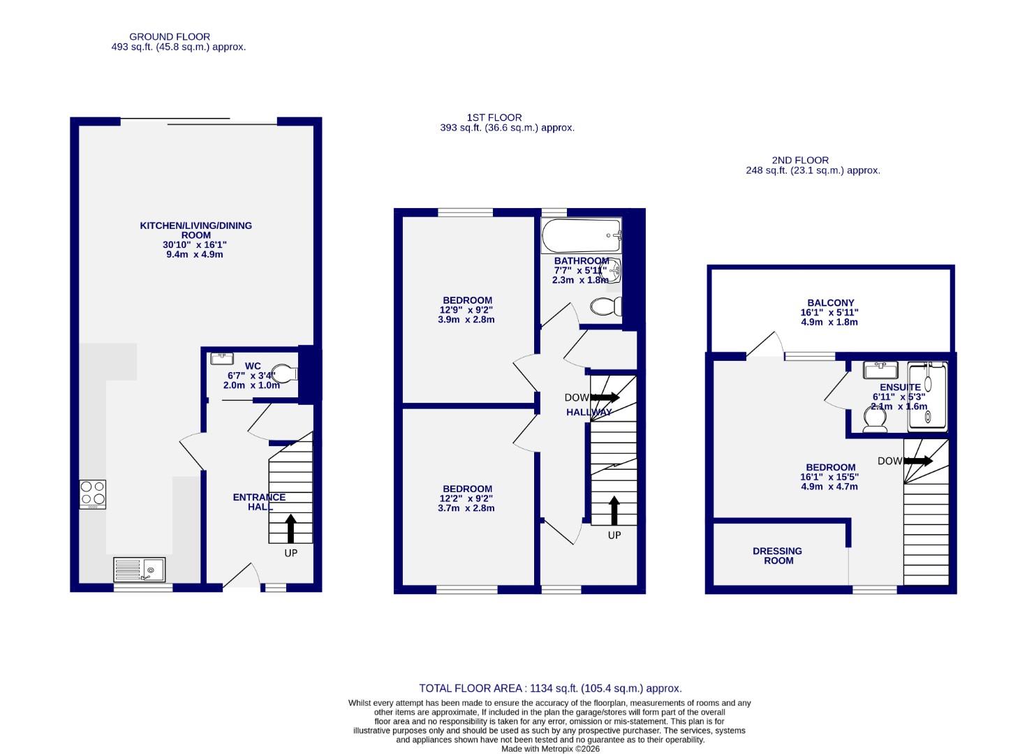 Floorplans For Dennings Mews, Wigginton Road, York