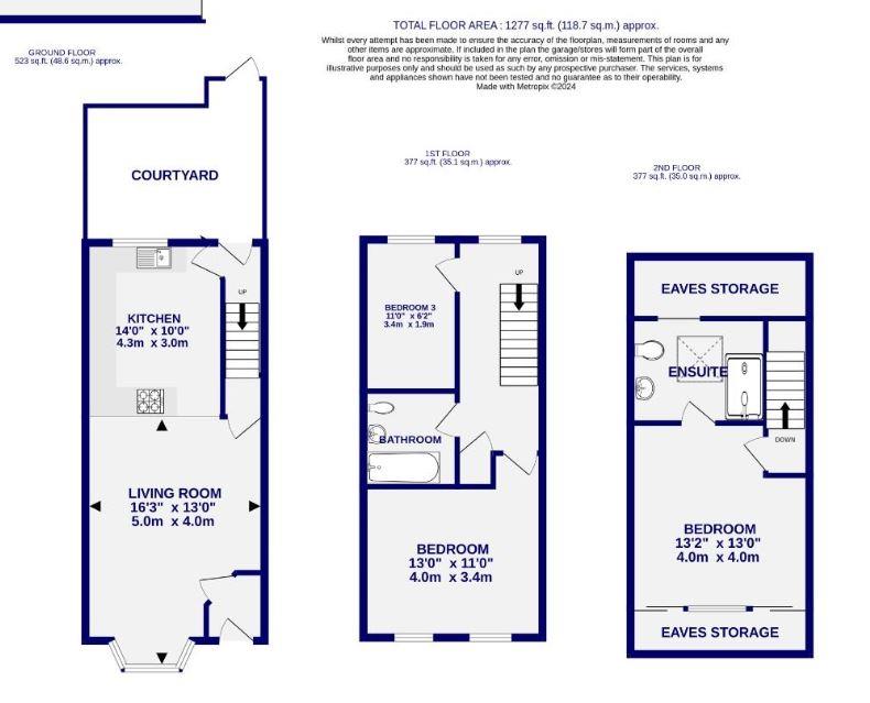 Floorplans For Cherry Tree View, Spen Lane, York City Centre, YO1 7BS