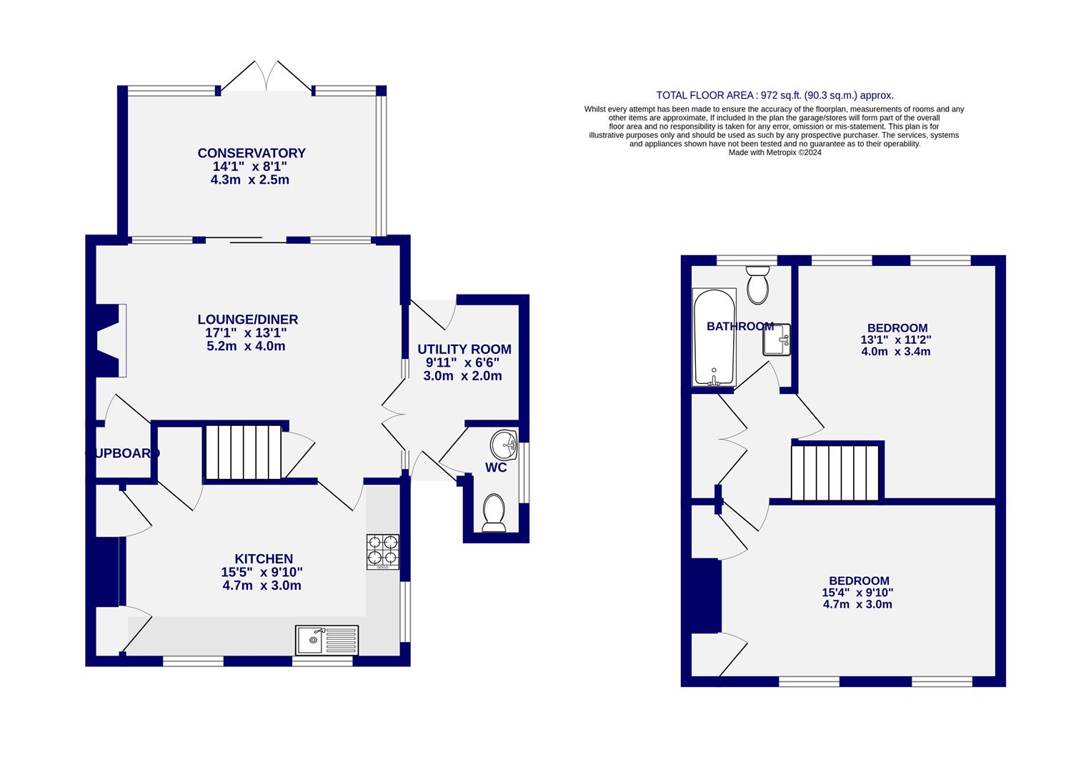 Floorplans For Applegarth Cottages, Linton-on-ouse, York, YO30 2AP