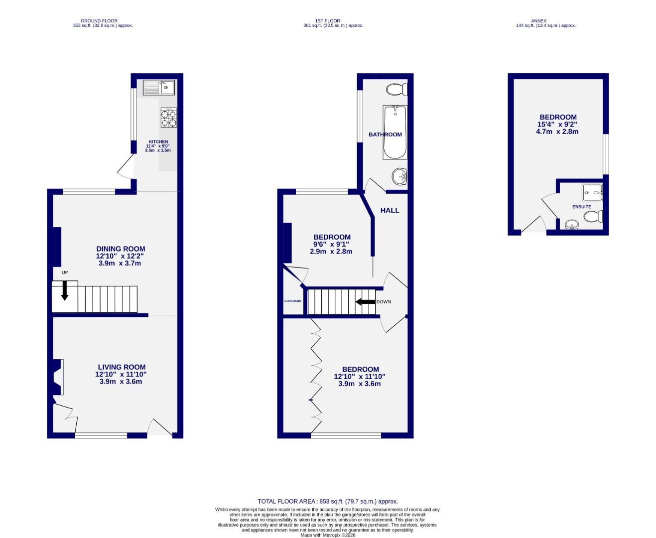 Floorplans For Newborough Street, York
